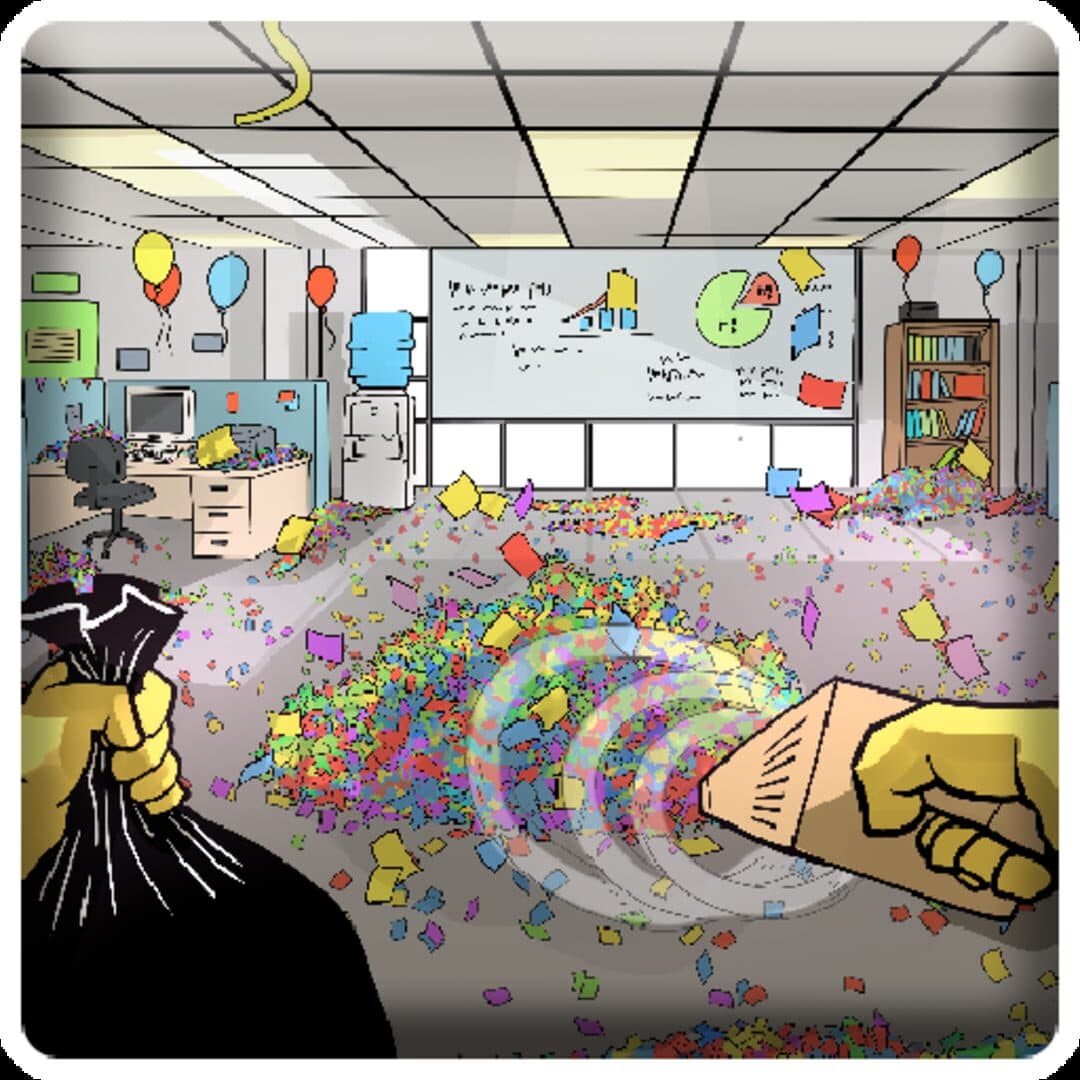 Confettied artwork
