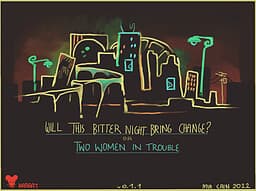 Will This Bitter Night Bring Change? - Two Women in Trouble cover