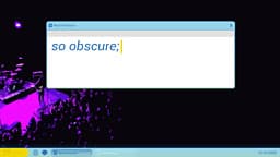 so obscure; cover