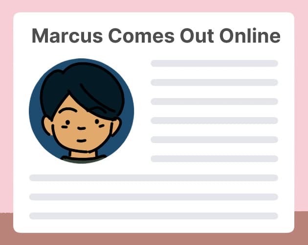Marcus Comes Out Online cover