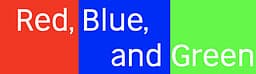 Red, Blue, and Green cover