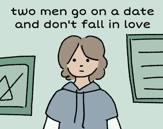 two men go on a date and don't fall in love cover
