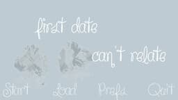 first date/can't relate cover