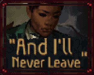 "And I'll Never Leave" cover