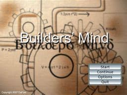 Builders' Mind cover