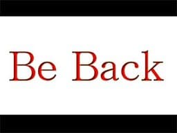 Be Back cover