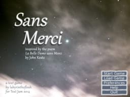 Sans Merci cover
