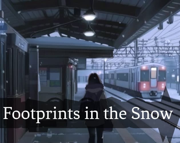 Footprints in the Snow cover