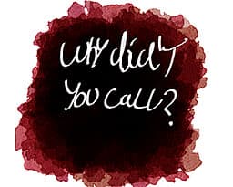 Why didn't you call? cover