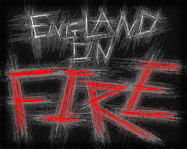 ENGLAND ON FIRE cover