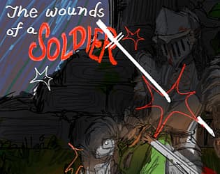 The wounds of a soldier cover