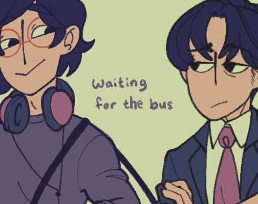 waiting for the bus cover