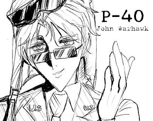 P-40 John warhawk cover
