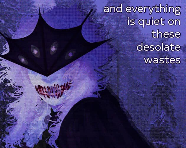 and everything is quiet on these desolate wastes cover