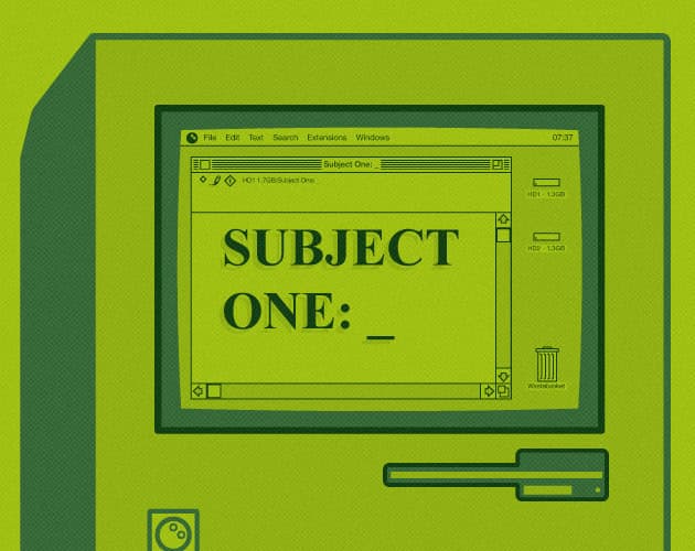 Subject One cover