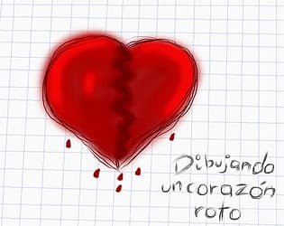 Dibujando un corazón roto cover