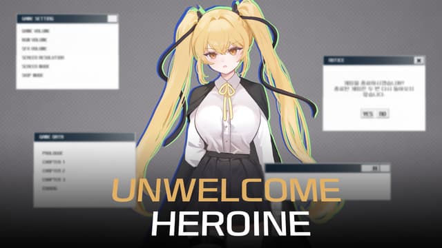 UNWELCOME HEROINE cover