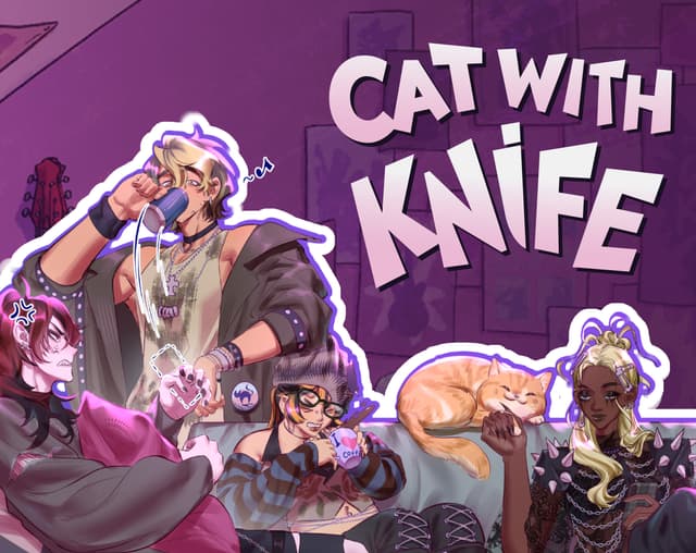 Cat With Knife : A Pop-Punk Mix cover