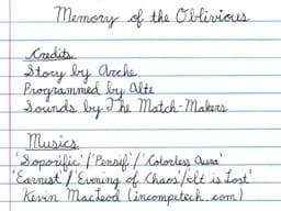 Memory of the Oblivious cover