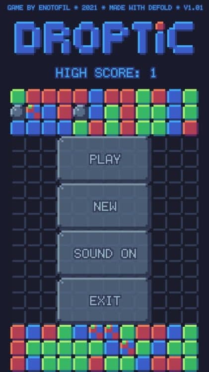 Droptic cover