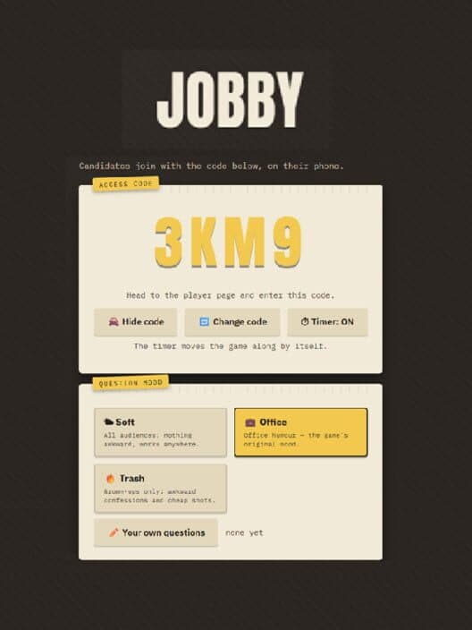 Jobby cover