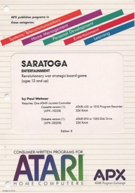 Saratoga cover