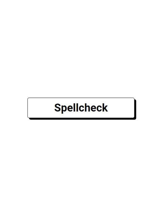 Spellcheck cover