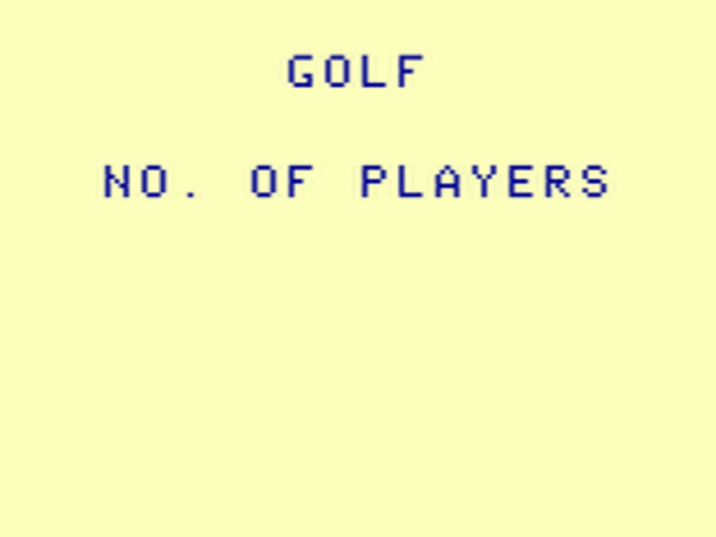 Golf artwork