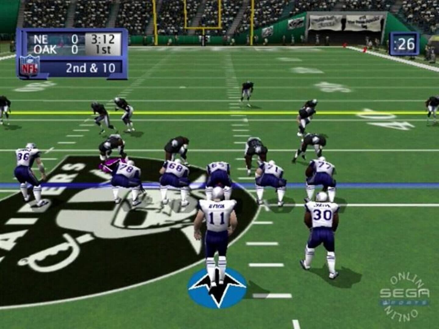 NFL 2K1 artwork