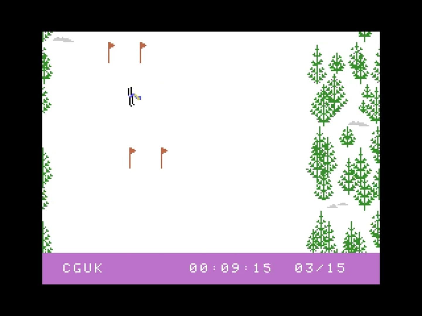 Skiing artwork