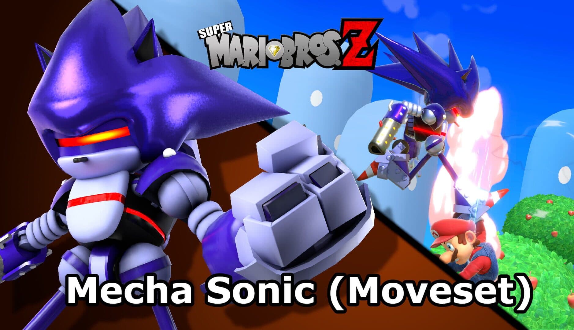 Super Smash Bros. Ultimate: Mecha Sonic Moveset artwork