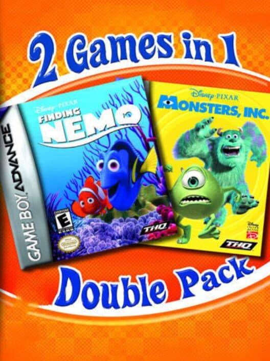 2 Games In 1 Double Pack: Finding Nemo + Monsters, Inc. cover