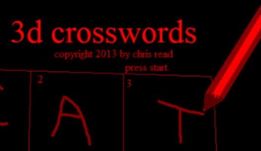 3D Crosswords cover