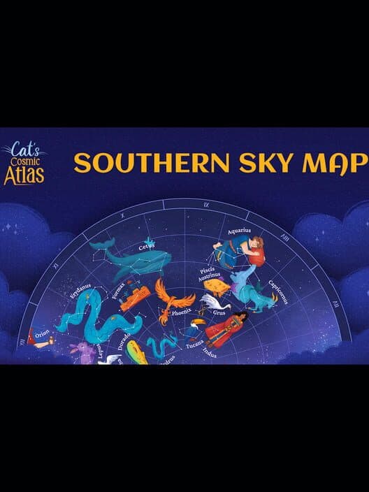 Cat's Cosmic Atlas: Southern Sky Map cover