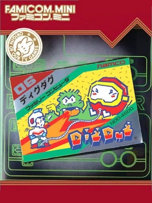 Famicom Mini: Dig Dug cover