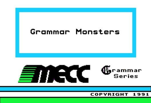 Grammar Monsters cover