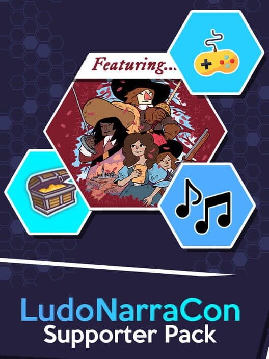 LudoNarraCon Supporter Pack featuring Cyrano cover