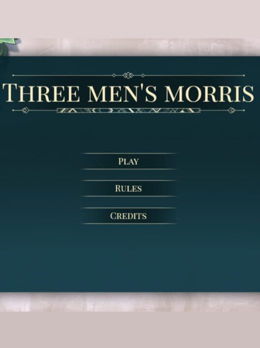 Three Men's Morris cover