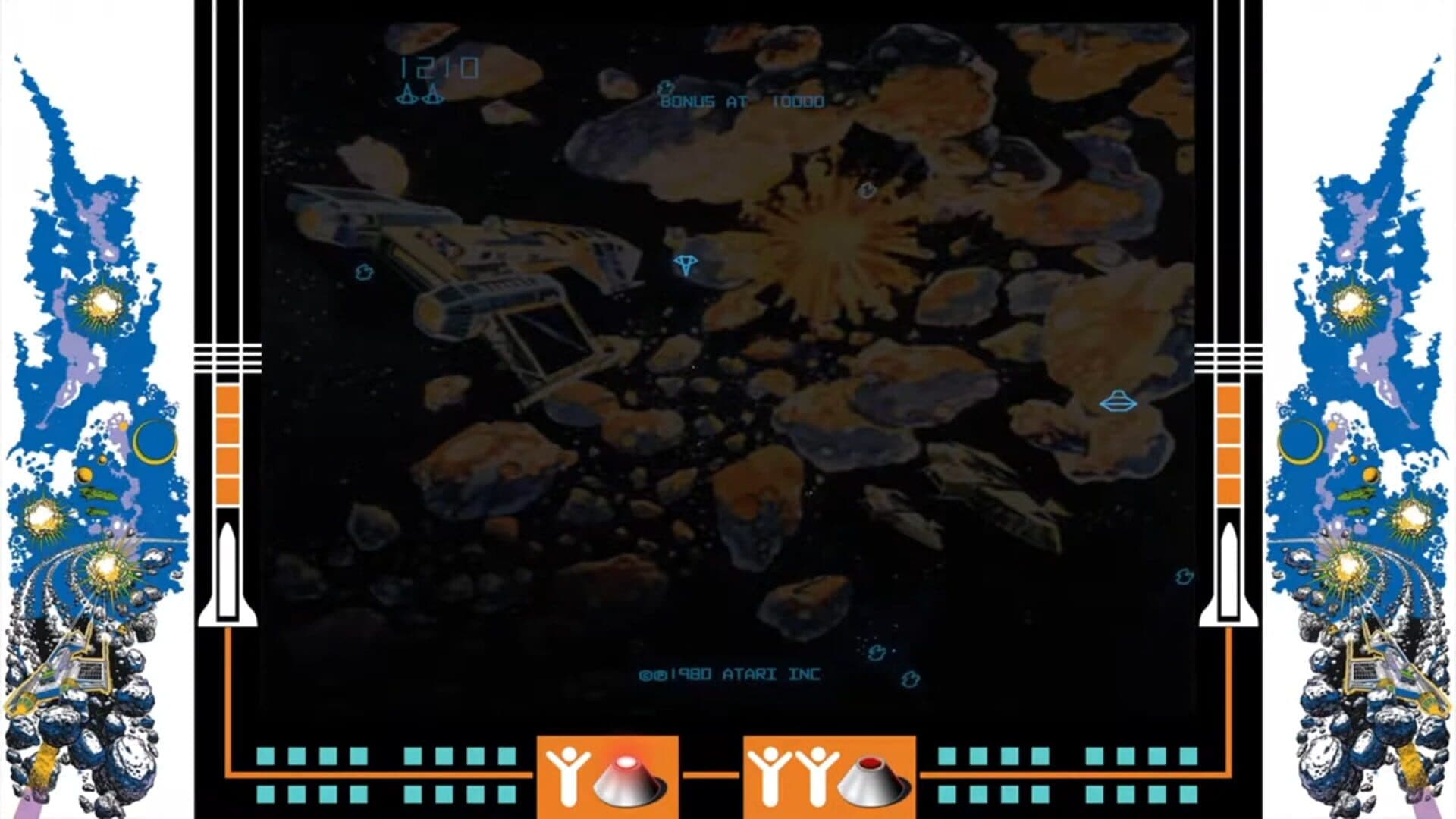 Asteroids Deluxe artwork