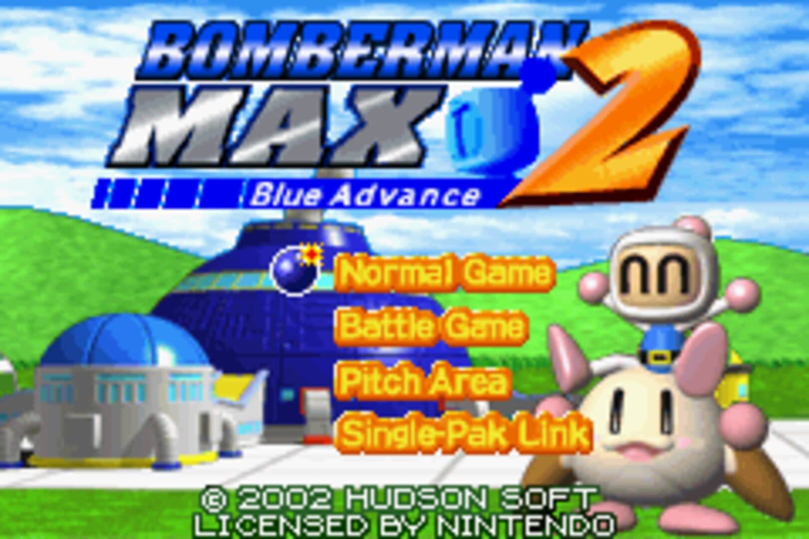 Bomberman Max 2: Blue Advance artwork
