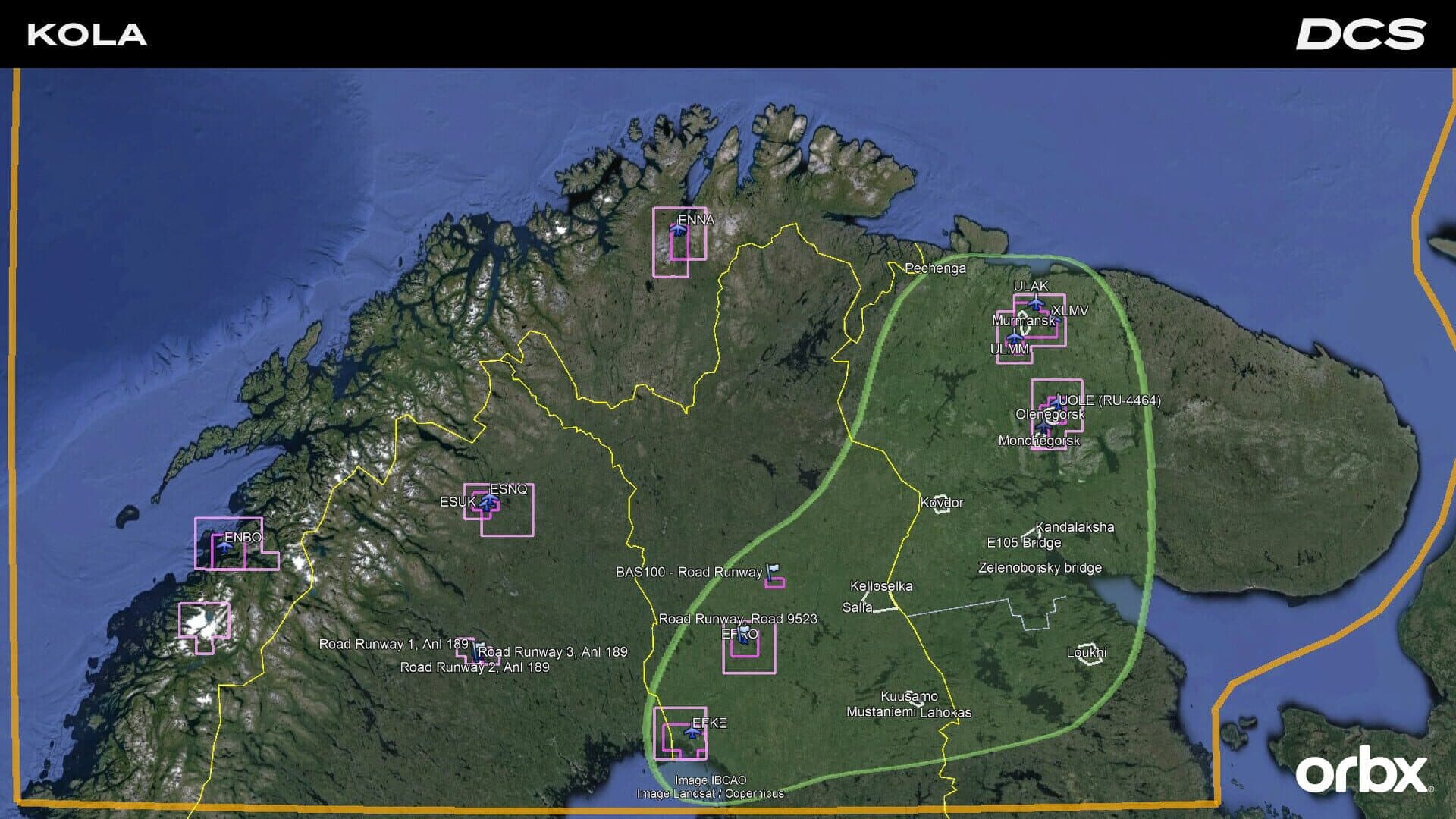 DCS World: Kola Map by Orbx artwork