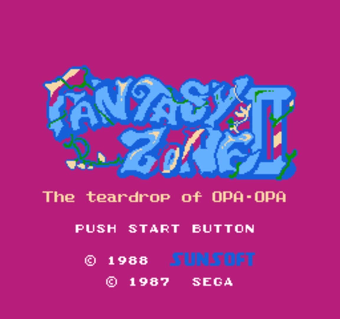 Fantasy Zone II: Opa-Opa no Namida artwork