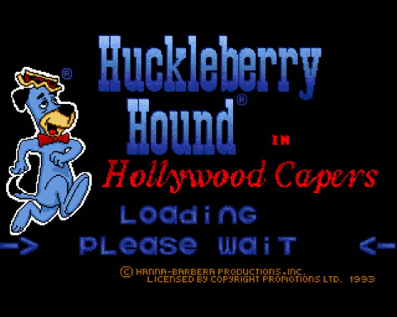 Huckleberry Hound in Hollywood Capers artwork