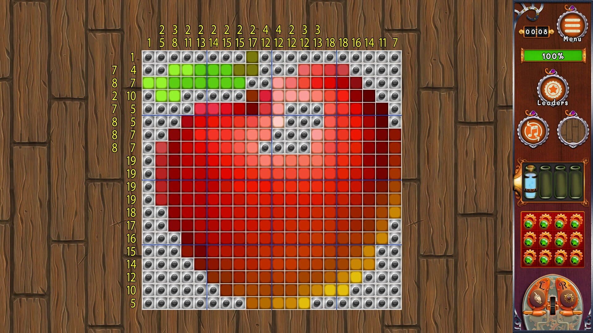 Nonograms: Fruits artwork