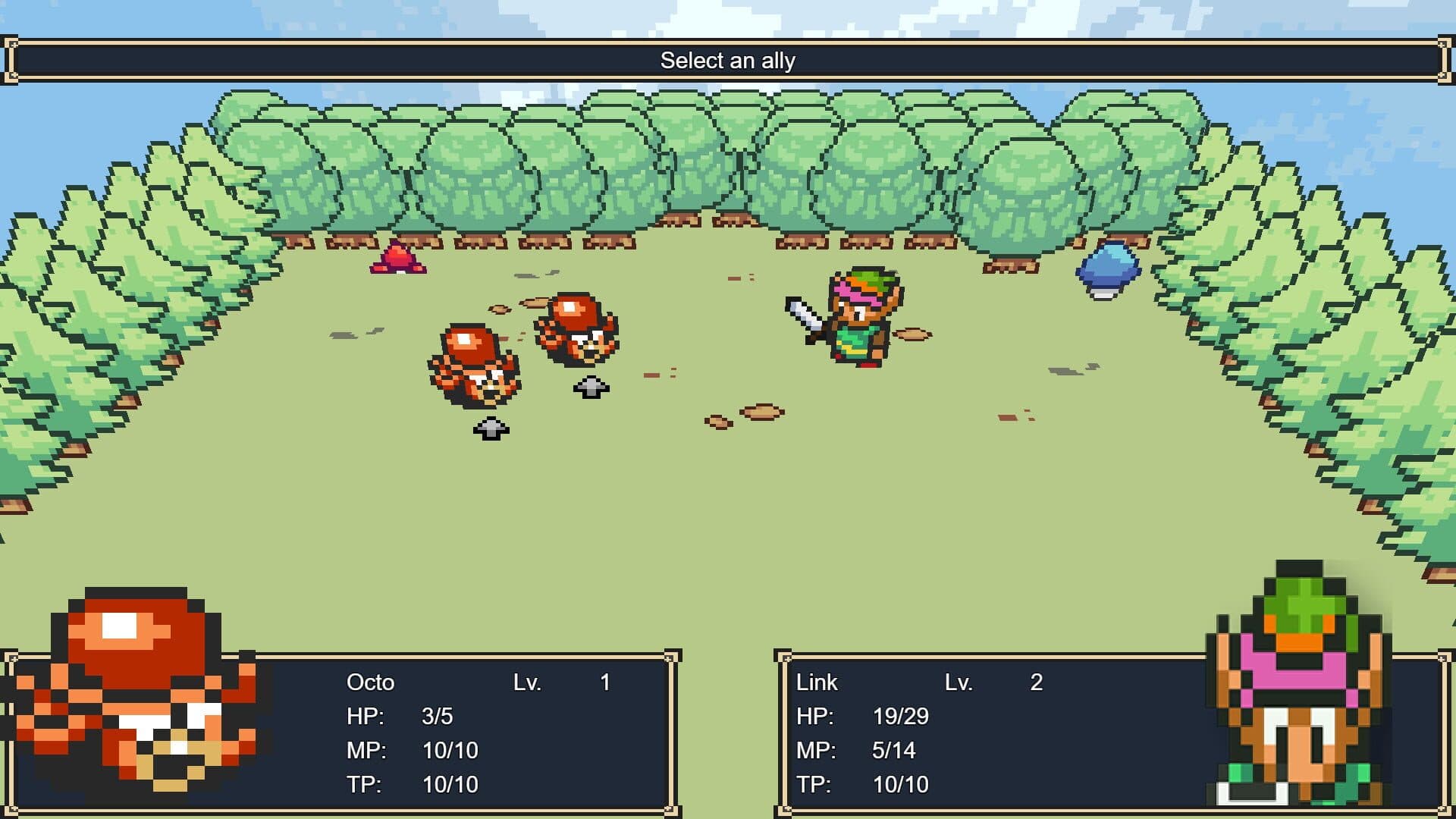 Paper Zelda RPG artwork