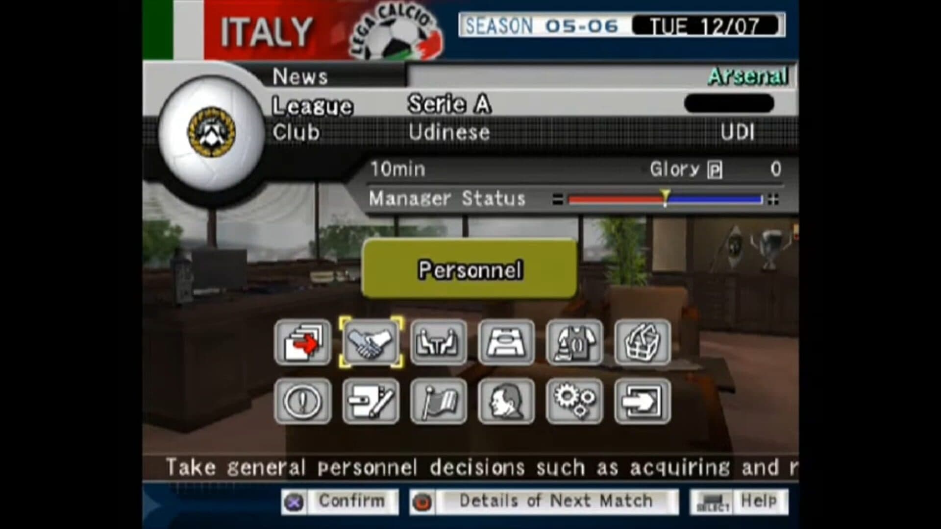 Pro Evolution Soccer Management artwork