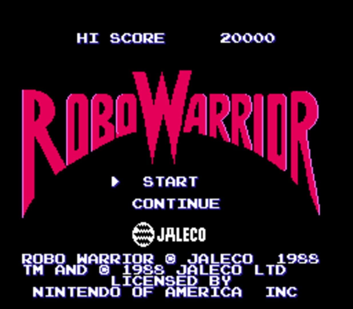 RoboWarrior artwork