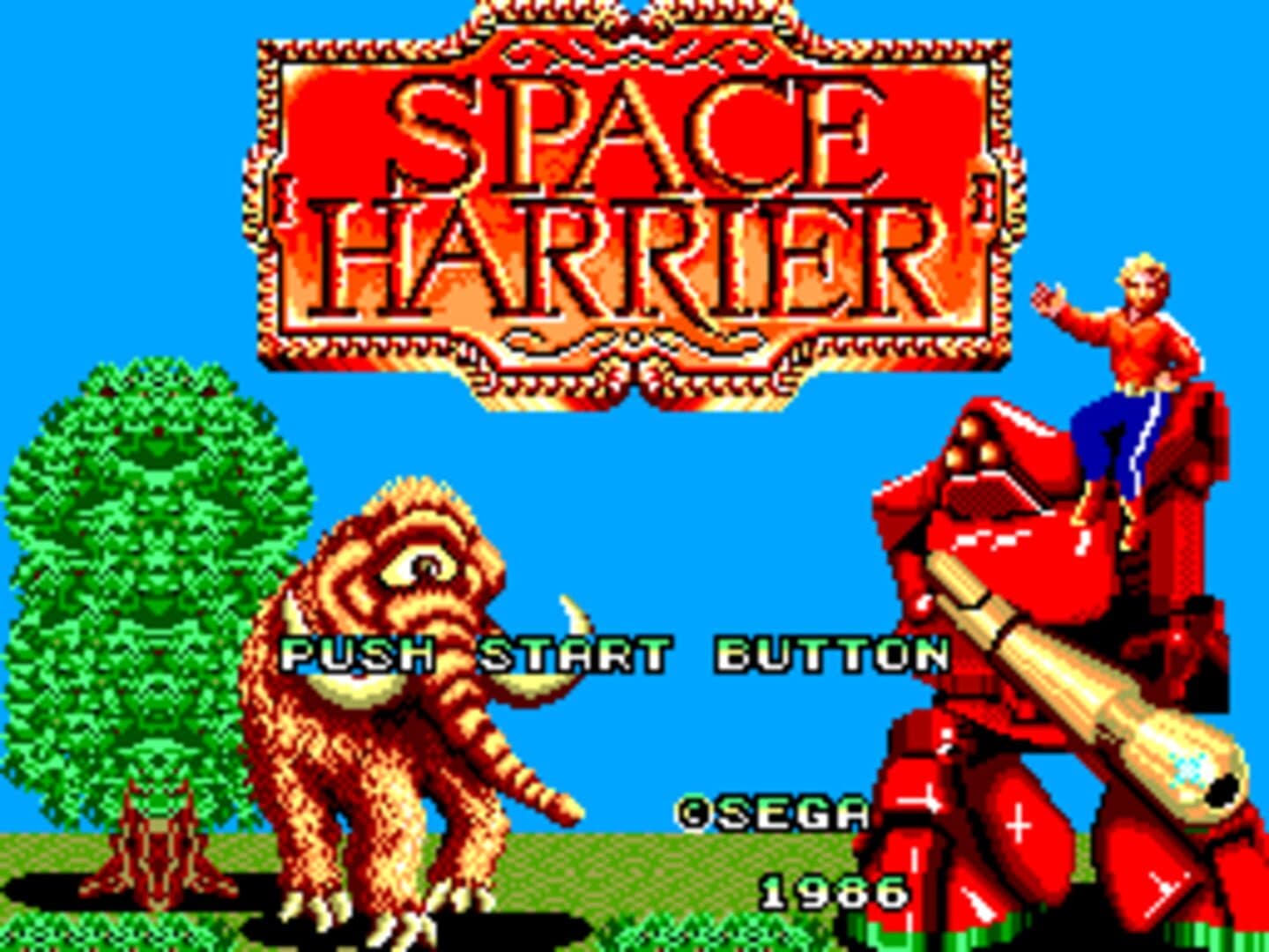 Space Harrier artwork