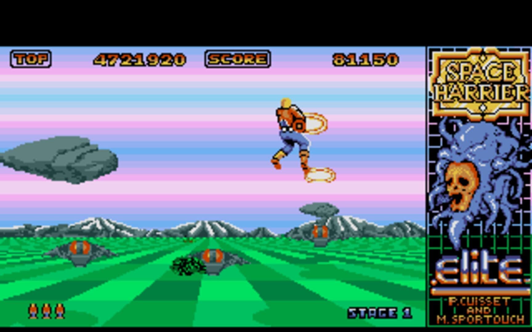 Space Harrier artwork