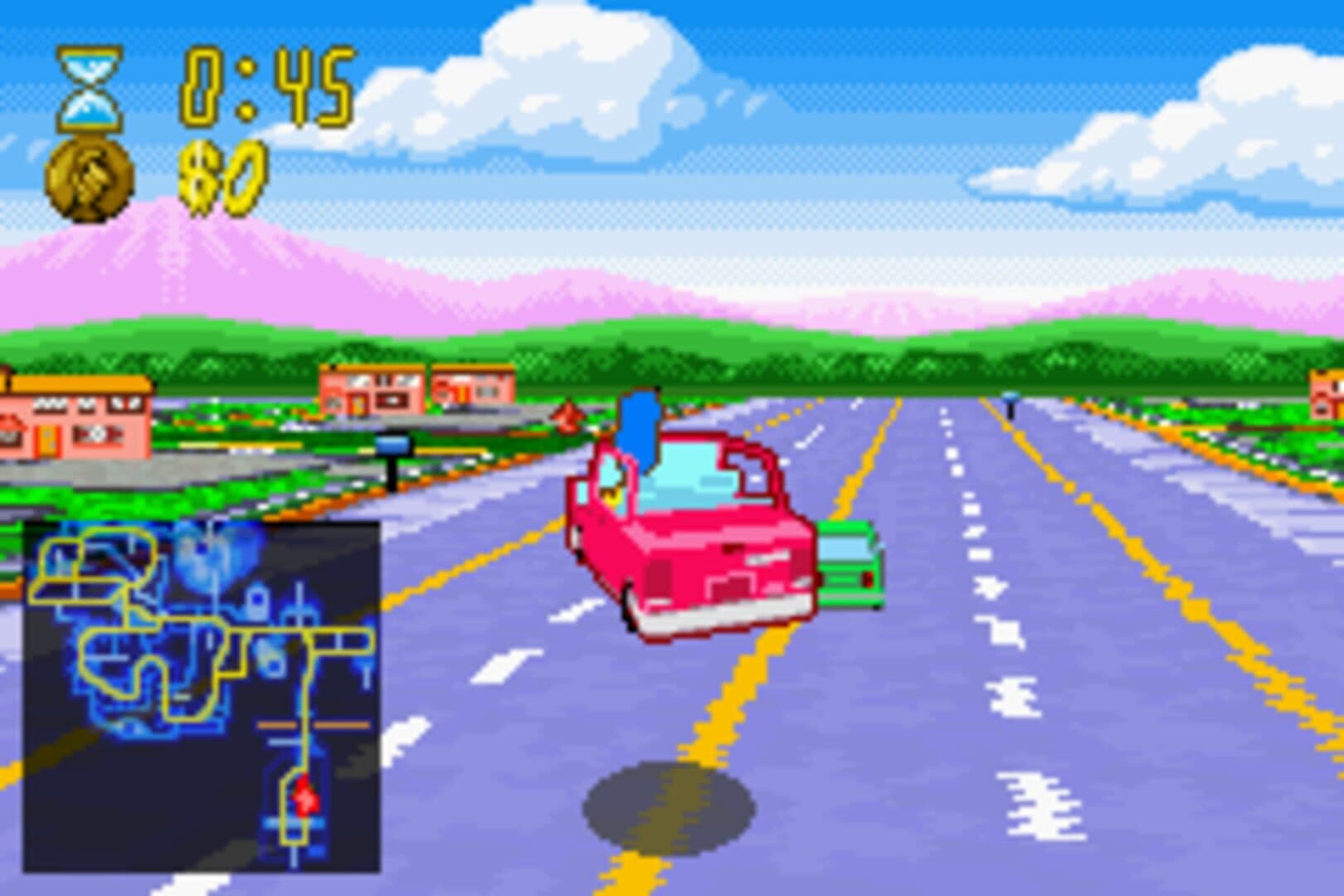 The Simpsons: Road Rage artwork